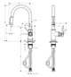 hansgrohe Spültisch-Einhebelmischer 180 Axor Montreux mit Ausziehbrause, brushed bronze