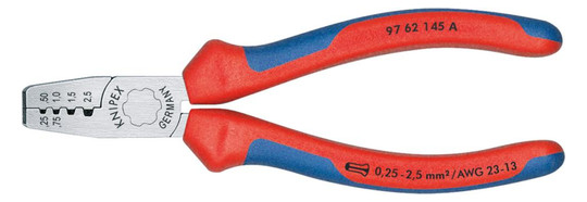 KNIPEX-Aderendhülsenzange 9762145A - 0,25-2,5 qmm