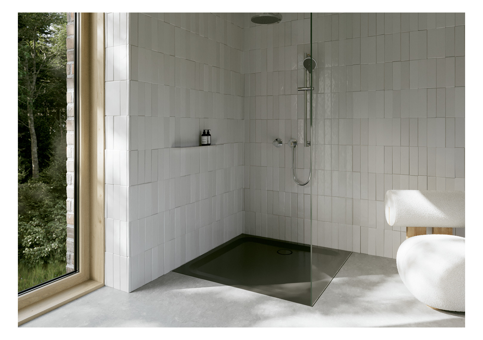 Duschwanne BetteUltra 8743 110x110x3,5cm, anthracite