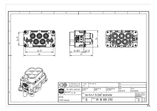 HART HAN K4/4-F 10-22qmm     09380082702 