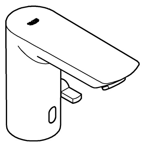 GROHE Infrarot-Waschtisch-Armatur Bau Cosmopolitan E 1/2", mit Mischung, Temperaturbegrenzer, Batteriebetrieb, chrom