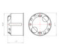 Hohlwanddose Ø68x48mm Kst rnd IP3X
