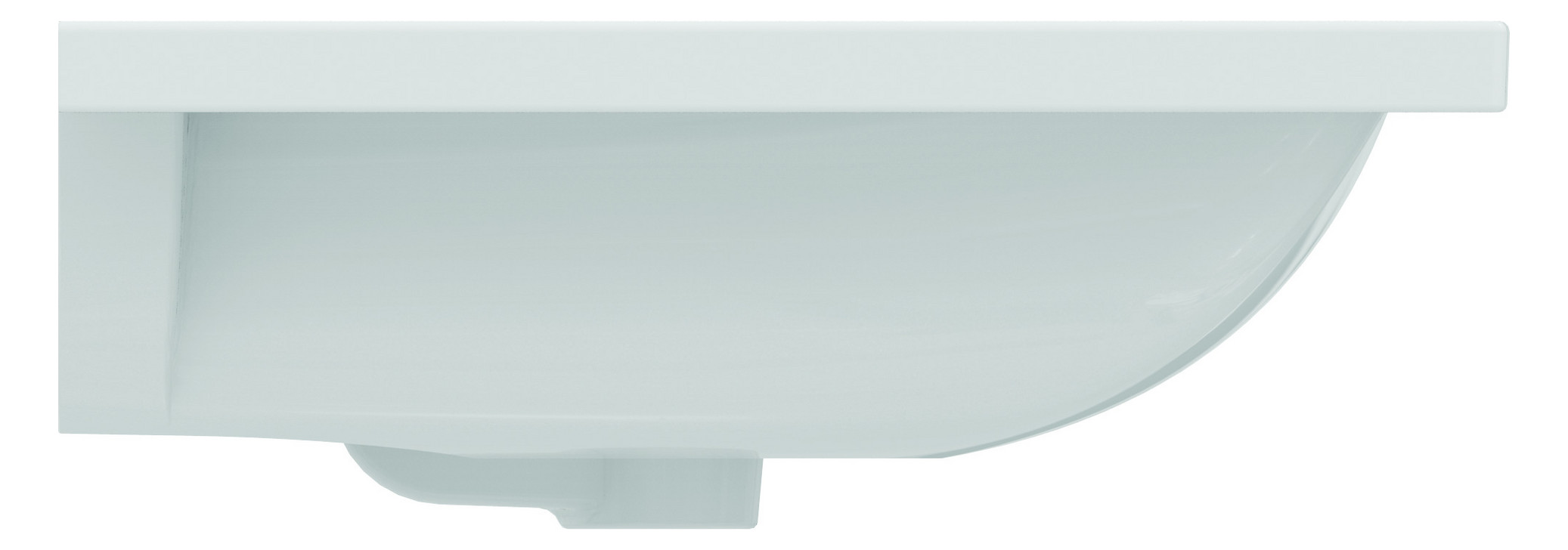 Ideal-Standard Möbel-Waschtisch i.life B 101x51,5x18cm, mit Hahnloch/Überlauf, weiß