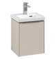 V&B Waschtisch-Unterschrank Subway 3.0 35,1x42,9x30,9cm, Schanier rechts/Griff Aluminium glänzend, cashmere grey