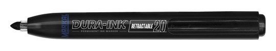 MARKAL-Permanentmarker DURA-INK 20 - schwarz, Rund-Spitze...