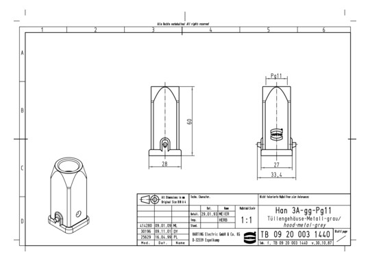 HART Tüllengehäuse           09200031440 