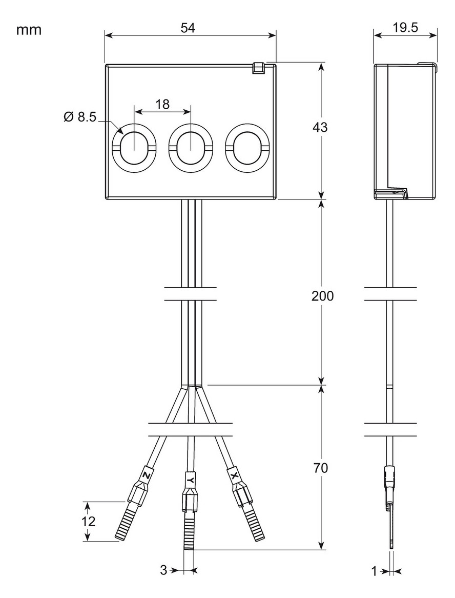Drehstromzähler Dreileit elektr geeicht A 63A 400V/L-L 50Hz