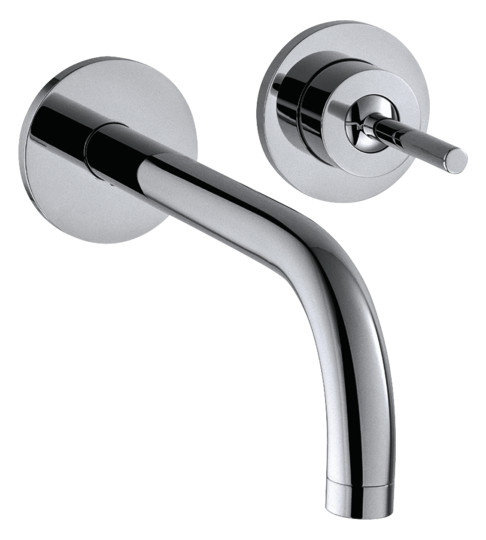 hansgrohe Fertigmontageset Axor Uno UP-Waschtisch-Einhebelmischer, Pin-Griff, Rosetten, Ausladung 165 mm, chrom
