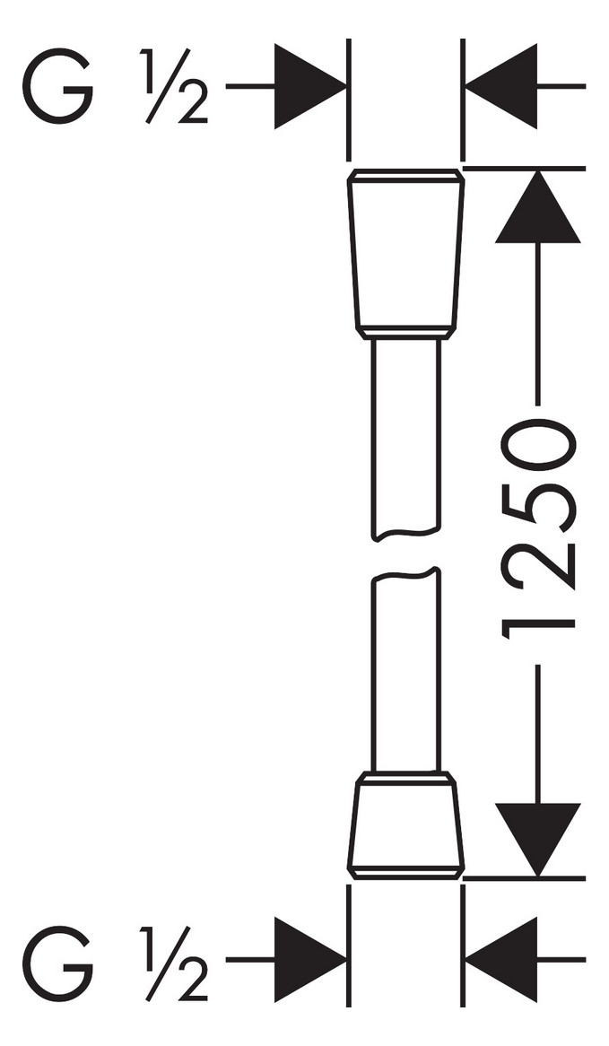 hansgrohe Brauseschlauch Axor 1250mm, polished red gold hansgrohe Brauseschlauch Axor 1250mm, polished red gold