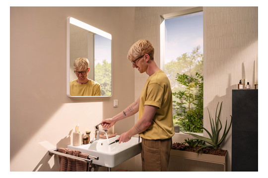 hansgrohe Waschtisch Xanuia Q 600x480mm, mit Hahnloch/Überlauf, weiß