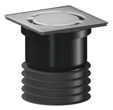 Dallmer Bodenablauf PRONTO Primus Edelstahl 1.4301, DN 100, 120x120mm