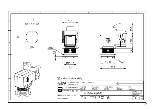 HART Han 3M-                 19370031165 
