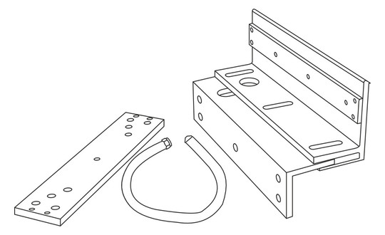 GEZE Montageset Bandseite         024731 