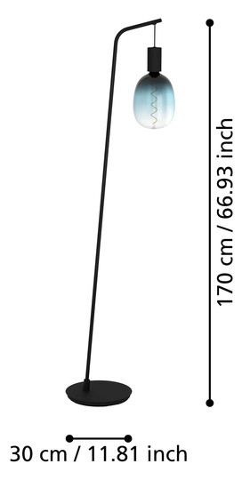 EGLO Stehleuchte CRANLEY schwarz   43758 