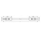 Systemverbindung 2p Serie 891 H05Z1Z1-F 2x1,5qmm L8000mm sw Buchse Stecker hfr