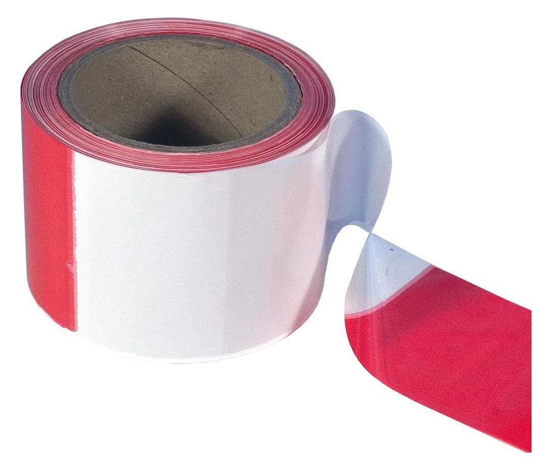 Bild Absperrband rot/weiss 80mmx100m Ring PÖS AMO - PÖSAMO-0