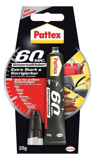Pattex-60 sec Universalkleber 9H PUK6K - 20ml