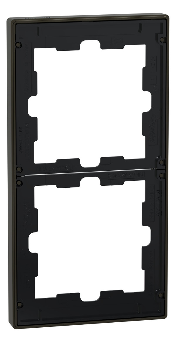 Rahmen 2f mokka metallic D-Life Metall f.GEB-K Unterputzmontage Edst