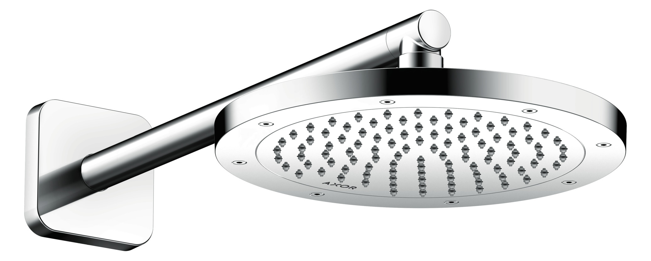 hansgrohe Kopfbrause EcoSmart plus Axor Decken- oder Wandmontage, 245mm, 1jet, chrom