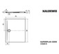 Kaldewei Duschwanne SUPERPLAN ZERO 1520-5 75x90cm, Wannenträger extraflach, SEC, weiß