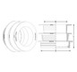 Crassus Kombiadapter CKA 150-125/110 mm, 0,5 bar