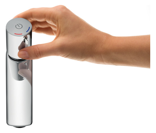 hansgrohe Waschtisch-Einhebelmischer 110 Talis Select E mit Zugstangen-Ablaufgarnitur, chrom