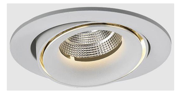 LED-Einbaustrahler 9,3W CIRCLE 3000K Alu 700lm ws mt 1LED IP20 RF:hochglänzend