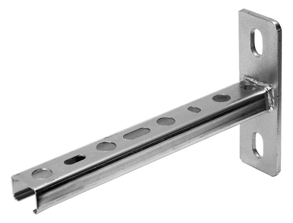 ASW Schienenkonsole 540 mm, Profil 38/40 x 2.0 mm, Stahl verzinkt