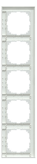 Rahmen 5f akws glz M-Pure Kst f.GEB-K aktivweiß Unterputzmontage Thermopl