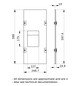 Schrank-Frontplatte 12HE B250xH600mm ST pulverbesch