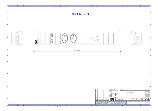 Bachmann CONF M 2xCH T13 1xUSB BM0023931 