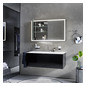 EMCO Aufputz-Lichtspiegelschrank prime 1200x700mm, mit Lichtpaket, 2-türig, aluminium/spiegel