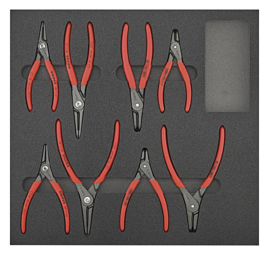 Werkzeugmodul 1/3 - 8-teilig, Knipex-Sicherungsringzangen