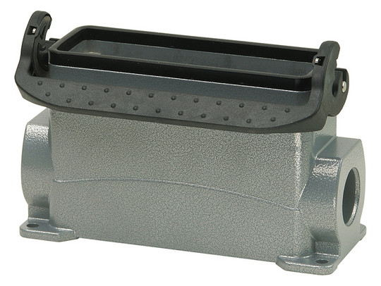 Sockelgehäuse Längsbügel Alu IP65 seitl 144x84x57mm