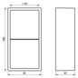 Gehäuse AP 2f Kst aws LS / LS CUBE glz AP-Geh