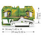 Schutzleiter-Reihenklemme Serie 281 0,08-4qmm gn/ge 1Etage APL_erf.
