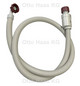 HAAS Zulaufschlauch Watersafe 3000 mm, Kunststoff, grau, für Wasch/Spülmaschine