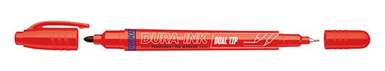 MARKAL-Permanentmarker mit Doppelspitze Dual-Tip - rot