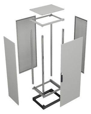 Seitenwand ST 500mm RAL7035 pulverbesch