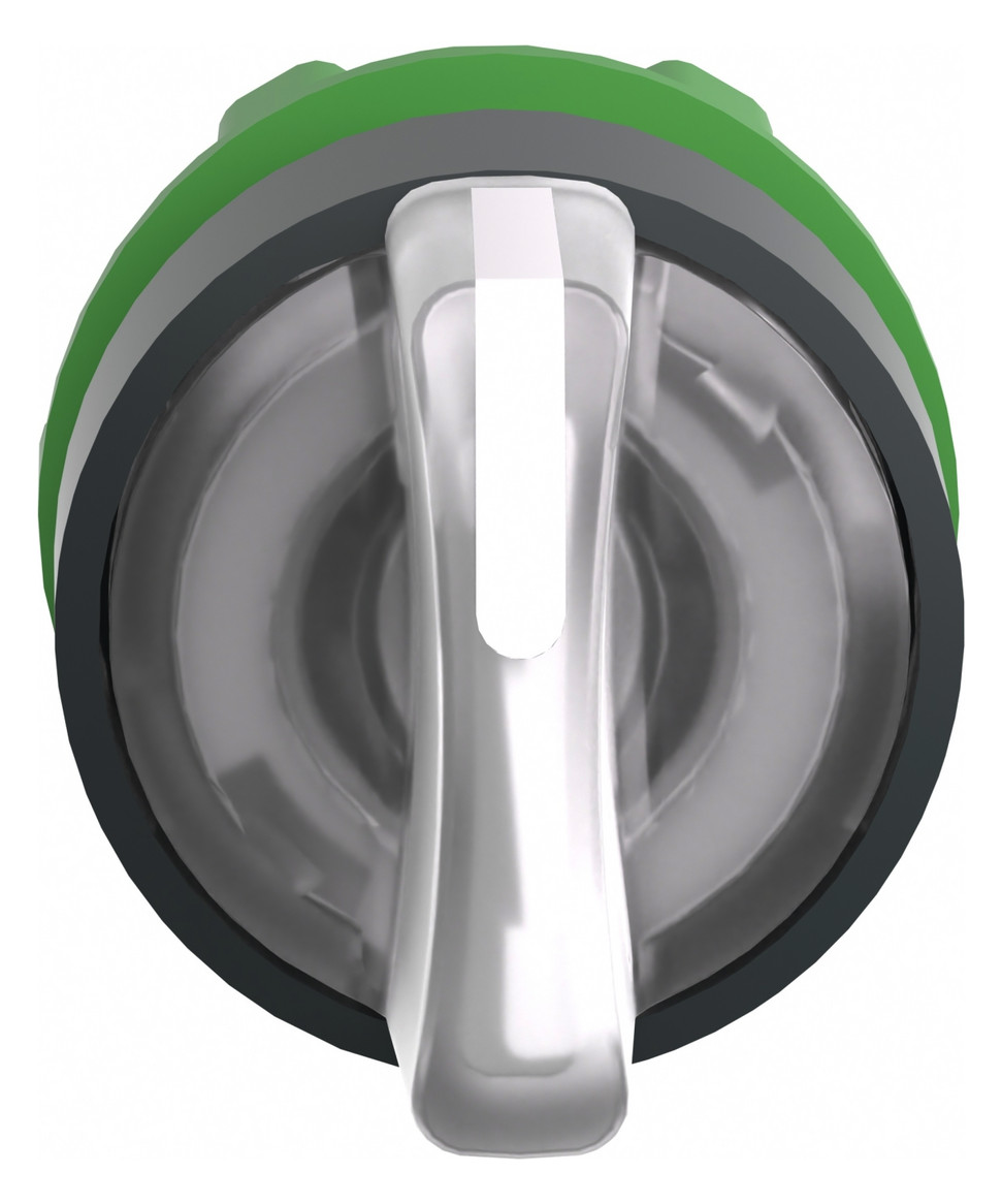 Wahlschalter 3stuf Drehkn bel.b ws rnd Geeignet für Beleuchtung Ø22,5mm