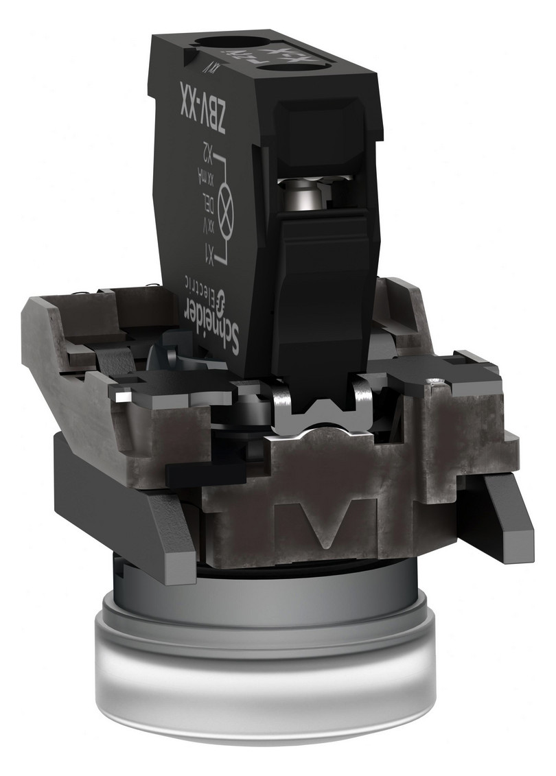 Leuchtmelder komplett 1f LED UC rnd fl Ø22,5mm ws IP65