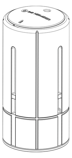 Heimeier Thermostat-Kopf Halo-B Behördenmodell, weiß