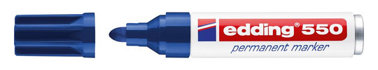 edding-Permanentmarker Nr.550, blau - ca.3.-4 mm
