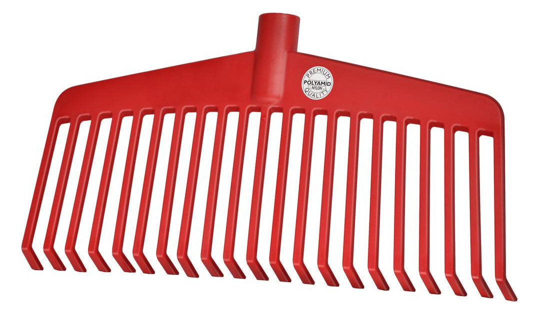 Bild Laubbesen Nylon rot 21 Zinken Arbeitsbr 38cm - Ideal-0