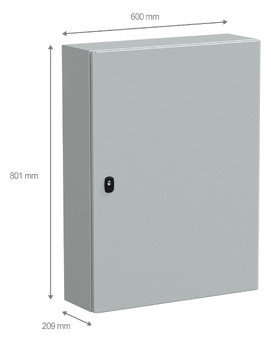 Wandschrank ST IP66 B600xH800xT200mm m.MPL pulverbesch