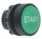 Drucktaster Front 1f gn Ø22,5mm rnd IP66 Tastend