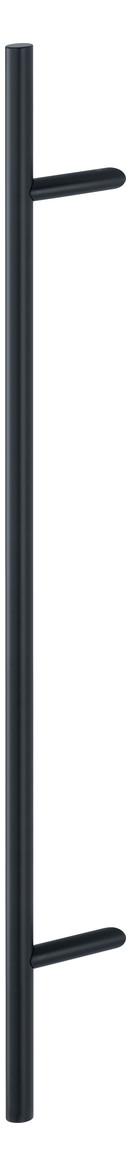 Bild HOPPE Stoßgriff E5012, BA 900mm, Breite 109mm, L 1.200mm, Durchmesser 30mm, verdeckt verschraubt, schwarz matt-0