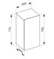 KEUCO Mittelschrank Stageline 40x78,2x36cm, 1-türig, Anschlag links, Lack Inox Seidenmatt, Glas Inox satiniert