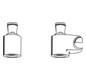 GROHE Handbrauseablage 28703 für Standbatterie 25025/33540 weiß