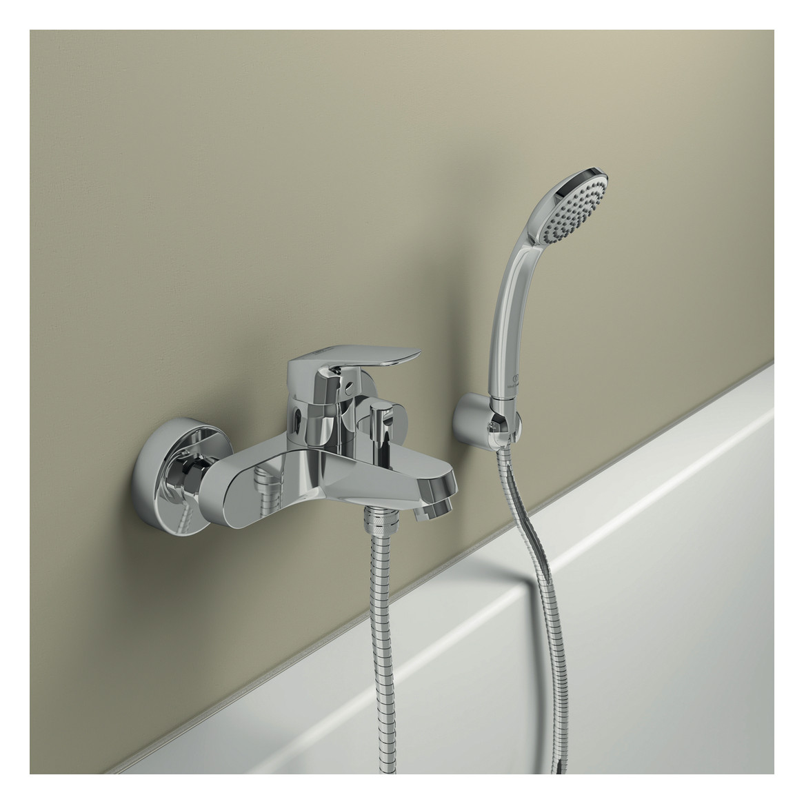 Ideal-Standard Wannen-Einhebelmischer CeraFlex AP, Ausladung 162mm, chrom